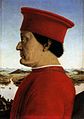 Piero della Francesca - Portrait of Federico da Montefeltro - WGA17629.jpg