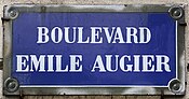 Plaque Boulevard Émile Augier - Paris XVI (FR75) - 2021-08-17 - 1.jpg
