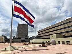 The Justice Plaza is located on the east side of the Supreme Court building. Plaza de la Justicia 06 2023 4135.jpg