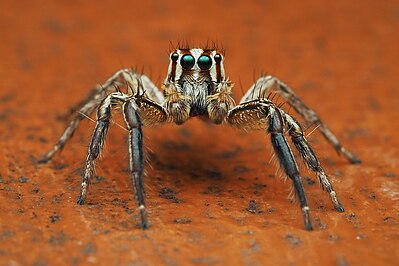 Spiders are air-breathing arthropods that have eight legs, chelicerae with  fangs generally able to inject venom, and spinnerets that extrude silk.  They are the largest order of arachnids Photos