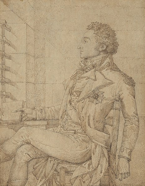 Philippe Auguste Hennequin, Portrait of Sir Sidney Smith in the Temple Prison, 1796 (Metropolitan Museum of Art)