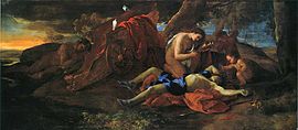 Poussin - Vnus pleurant Adonis - musée de Caen.jpg