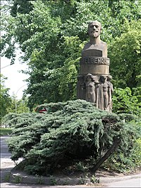 A monument in Bubeneč, work by Stanislav Sucharda