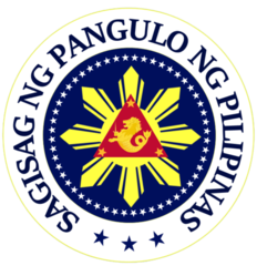 Under the government of President Corazon Aquino, the seal was restored to the Galo Ocampo original but with Filipino text; this seal would be in general use.