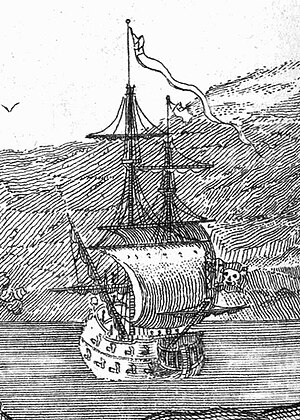 English: Queen Anne's Revenge, the flagship of...