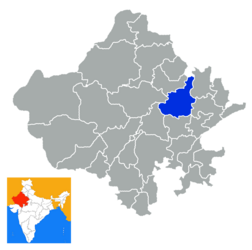 District de Jaipur - Carte