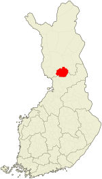 Location of Ranua in Finland