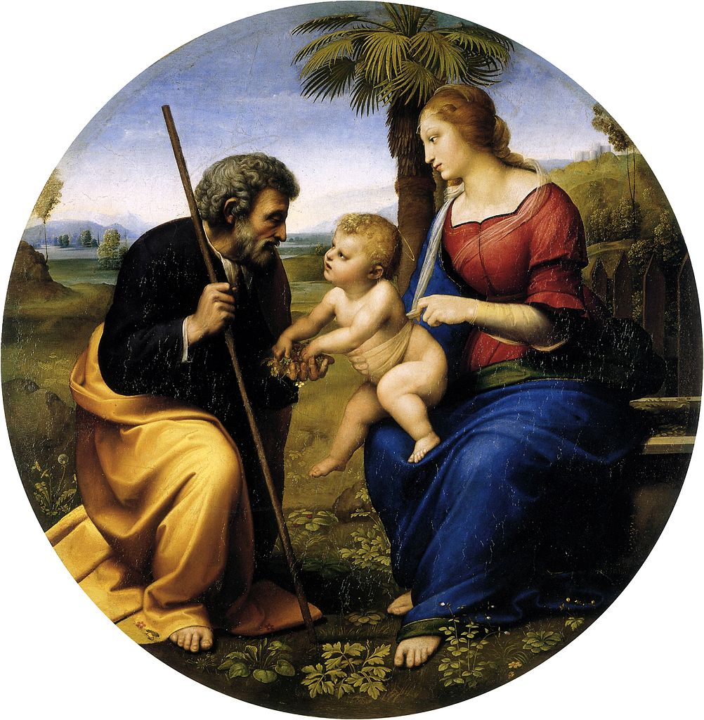 gebaar Conclusie Premisse File:Raphael The Holy Family with a Palm Tree.jpg - Wikimedia Commons
