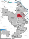 Lage der Gemeinde Rennau im Landkreis Helmstedt