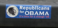 Thumbnail for Republican and conservative support for Barack Obama in 2008