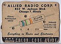 Определитель цветовой маркировки электроники от RMA, 1940-е годы