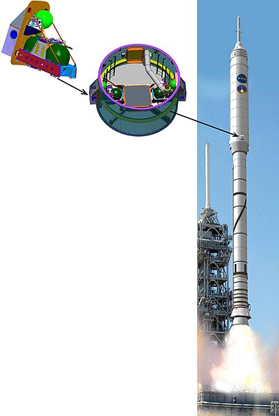 The roll control system (artist's impression of launch)