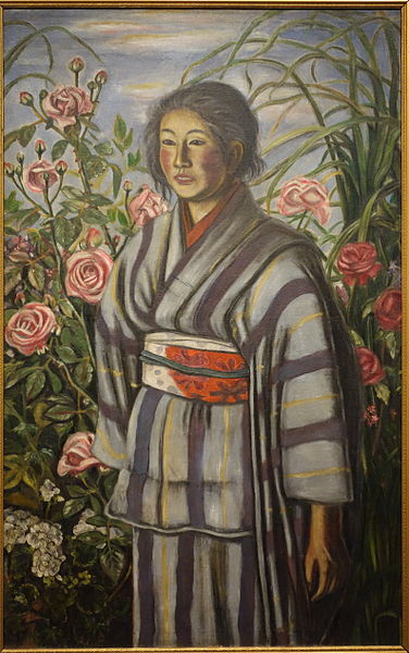 File:Roses and a Girl, by Kaita Murayama, 1917, oil on canvas - National Museum of Modern Art, Tokyo - DSC06588.JPG