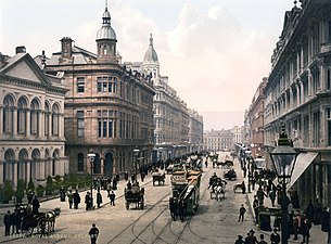 Fotochroomafdruk van de Royal Avenue omstreeks 1890-1900