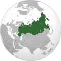 Russia with Crimea shown as claimed territory of Russia