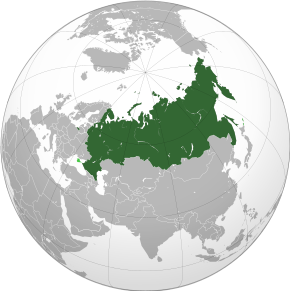 Kart over Den russiske føderasjon