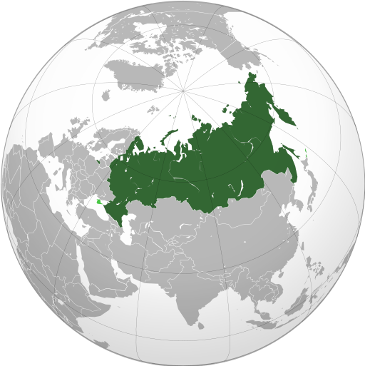 Russian Federation (orthographic projection) - Crimea disputed