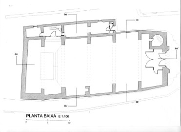 Sant Miquel, planta segons F. Albín.