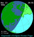 Vorschaubild für Sonnenfinsternis vom 24. Dezember 1992