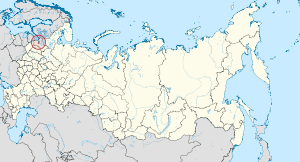 Russia map petersburg st Moscow and