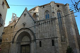 Banyoles - Santa Maria dels Turers - Façana gòtica