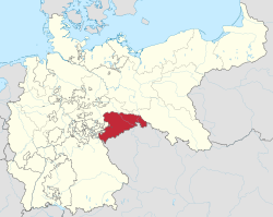 ドイツ帝国内でのザクセン王国の位置