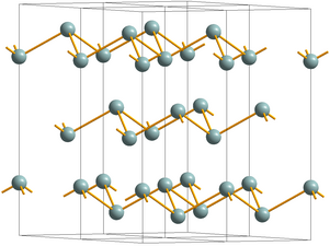 Crystal structure of Sb, SbAs, and gray As