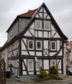 English: Half-timbered building in Schotten, Kleine Muehlgasse, Hesse, Germany