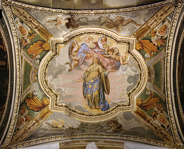 Fresque de la voûte de la chapelle Martelli