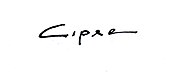 signature de Stéphane Cipre