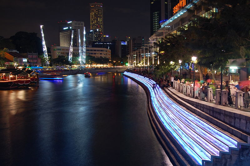 File:Singapore River at Clarke Quay and Central (3170372671).jpg