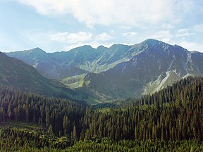 Die Berggruppe Roháče in der Westtatra