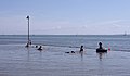 2014-09-01 Bathers in a pool on the beach at Southend.
