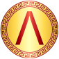 The letter lambda used on round shields of Spartan hoplites as a symbol of Lacedaemon[citation needed] of Sparta