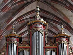 Partie supérieure de l'orgue