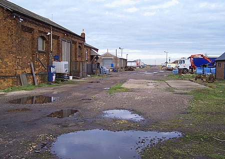 Harby and Stathern Station 2008 StathernRailRH.JPG