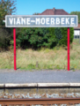 Naambord station Viane-Moerbeke
