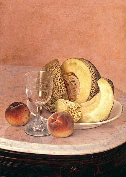 File:Still Life with Cantaloupe by William Mason Brown.jpg