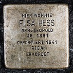 Stolperstein CC Elsa Hess 1881-1941.jpg