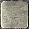 Stolperstein Kamillenweg 17 (Willi Apfelbaum), Hamburg-Osdorf.jpg