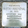 Stolperstein Rödelheimer Landstraße 130 Gustav Rosenthal