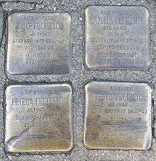 Stolpersteine für die Familie Freireich