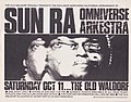 Sun Ra Omniverse Arkestra (1980-10-11 concert poster - Old Waldorf, San Francisco).jpg