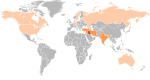 Distribution of Syrian n the world.