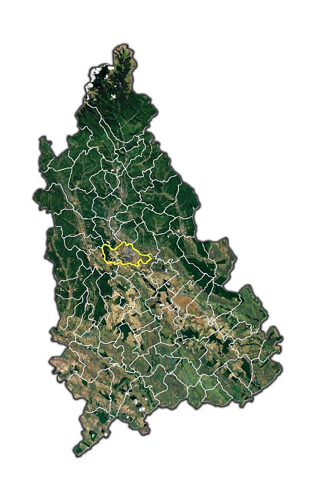 Localizarea în cadrul județului