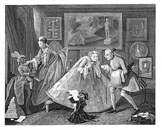 <i>Taste in High Life</i> 1742 painting by William Hogarth