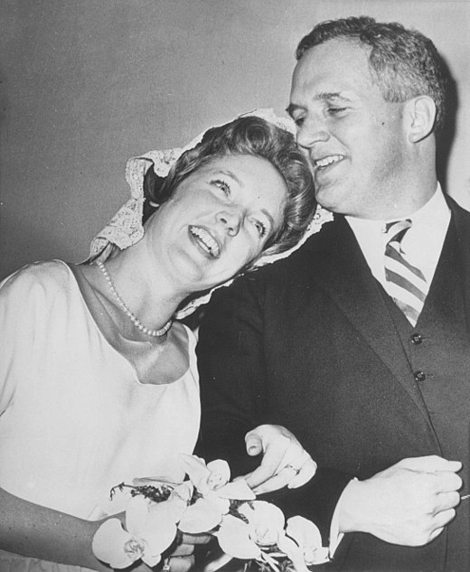 Tenley Albright and Tudor Gardiner getting married on December 31, 1961