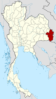 থাইল্যান্ডর মানচিত্রগত চাংৱাত উবোন রাতচাথানি