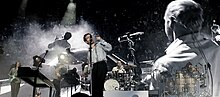 The band performing in Germany in 2023 The 1975 - Southside Festival 2023 - DSC04696.jpg