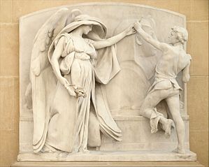 L'Ange de la mort et le sculpteur, d'après le Milmore Memorial